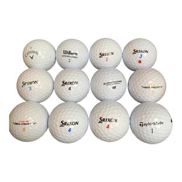 Golf Balls / Mixed White - 1 Dozen