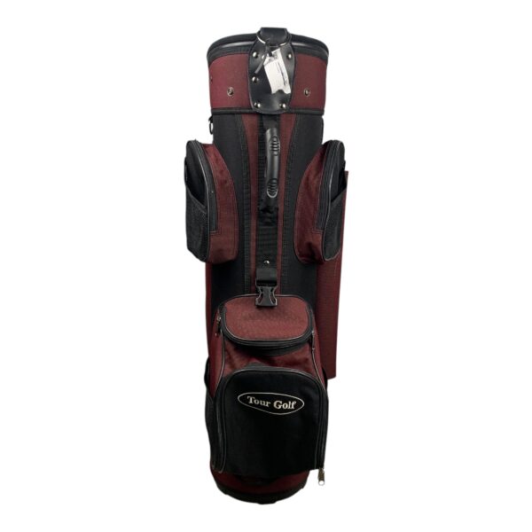 Tour Golf Cartbag / Maroon/Black / 6 Rum - Billede 3