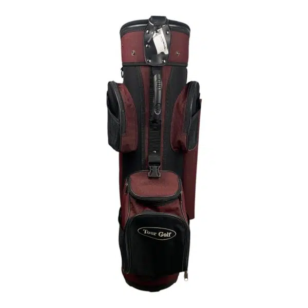 Tour Golf Cartbag / Maroon/Black / 6 Rum - Billede 3